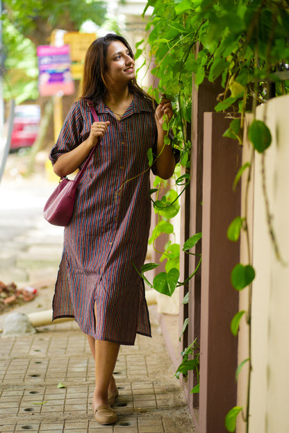 Striped Shirt-Style Kurta